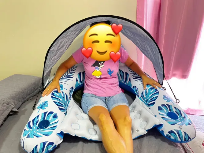 Boia inflável de cadeira para piscina