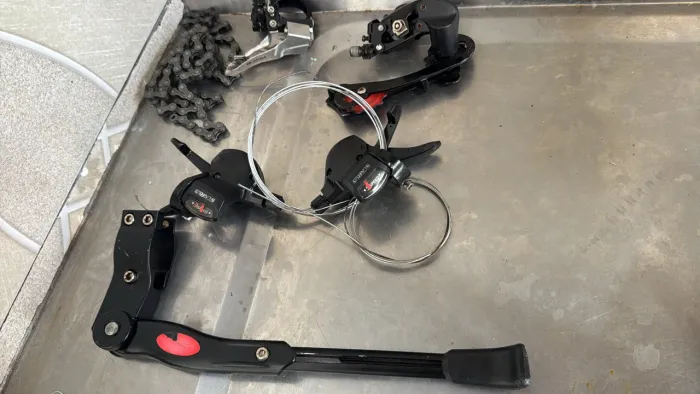 ?KIT BICICLETA TUDO NOVO?R$150!PASSADORES,CÂMBIOS,CORRENTE,DESCANSO ?