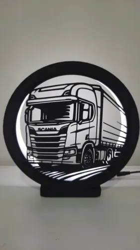 Luminária tema Carreta Scania