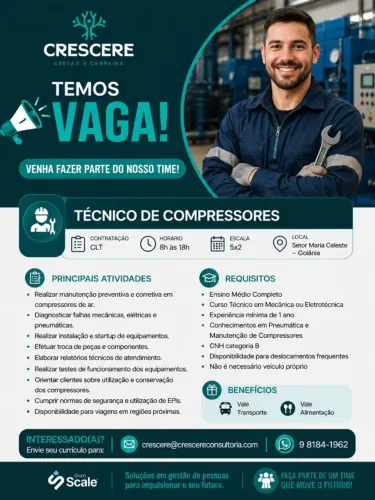 Técnico em Compressores de Ar