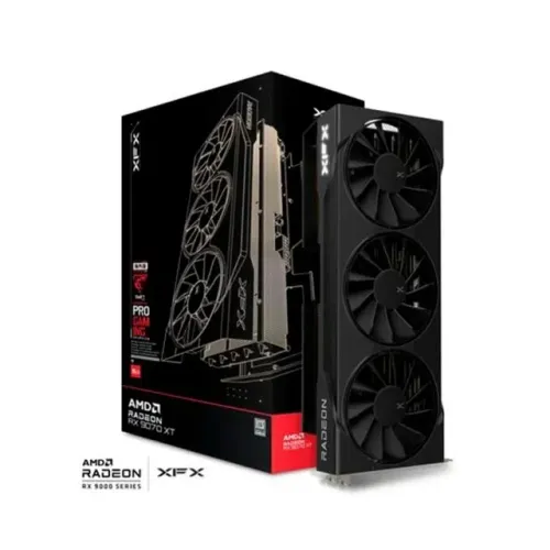 Placa de Vídeo XFX Swift RX 9070 XT TRIPLE FAN GAMING EDITION WITH AMD Radeon, 16GB, GDDR6