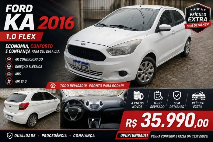 Ford KA 1.0 Se/se Plus Tivct Flex 5P 2016