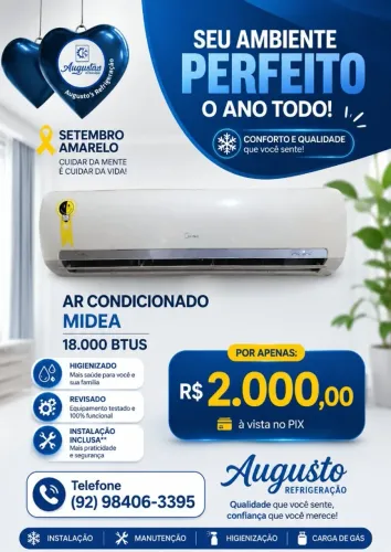 Vendo ar condicionado Midea 18000 btus