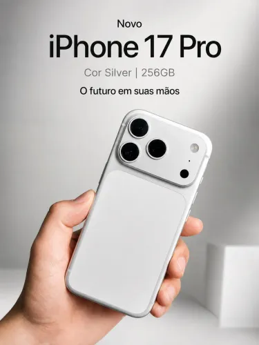 Apple iPhone 17 Pro 256GB Silver Prata Lacrado Original Garantia Apple | A19 Pro