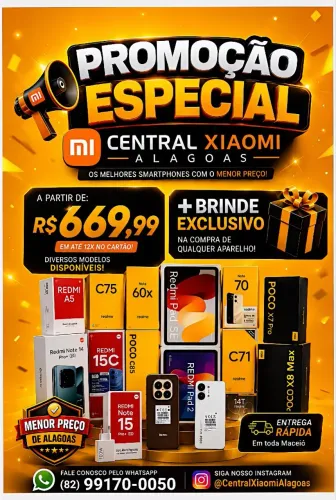 Xiaomi Poco X8 Pro Max 5G, Poco X7 Pro 5G, Redmi 15C e Diversos Modelos Disponíveis