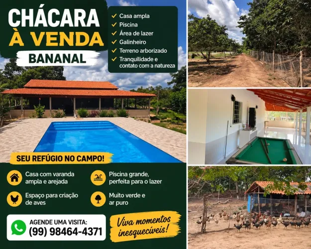 Chácara no bananal 