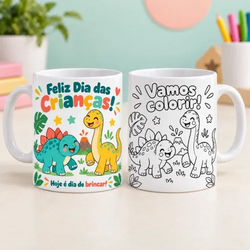 Caneca personalizada colorir