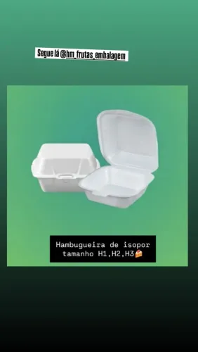 Hambugueira de isopor 