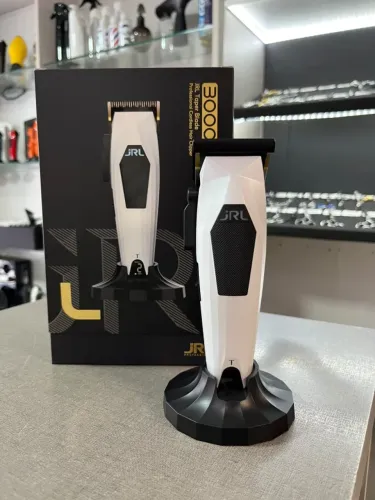 Máquina De Corte JRL 3000C Profissional Motor Brushless 7.800 RPM Lâmina Taper - Branca