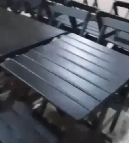 lote de mesa e cadeira para restaurante dobravel