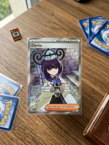 Carta Pokémon Clarita Treinador Arte Rara 109/084