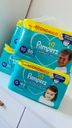Fralda Pampers confort sec