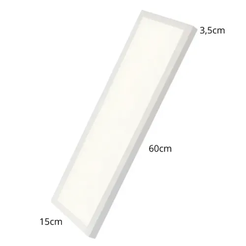 Luminária painel led de sobrepor pix branco-frio