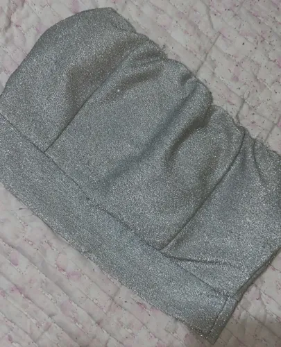 TOP FAIXA BRILHO PRATA