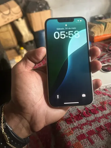 IPHONE 13 zerado funcionando tudo mensagem de tela