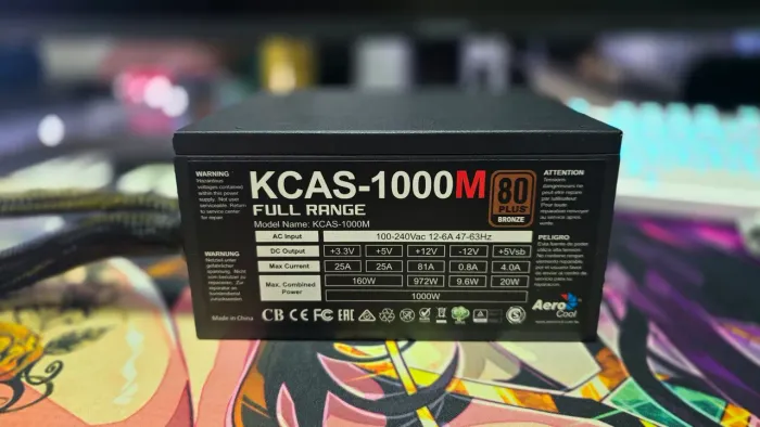 Fonte modular KCAS 1000w