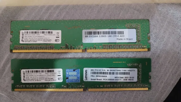 Memória desktop ddr 4 - 8gb 2x 4gb Samart