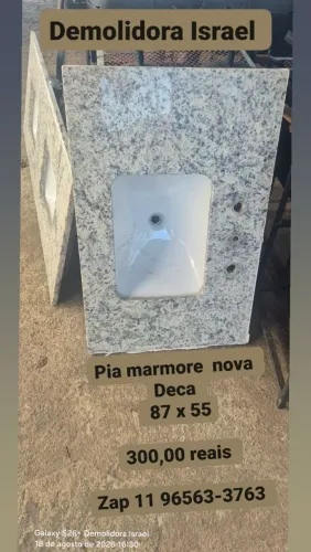Pia banheiro nova