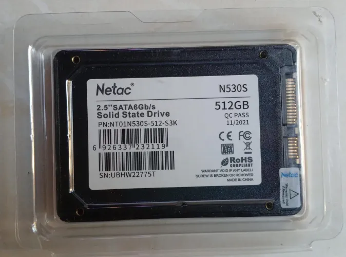 SSD 512GB R$330