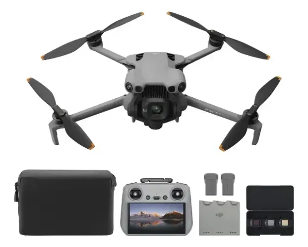 Drone DJI Mini 5 Pro Fly More Combo Plus com Controle DJI RC 2 (Tela), Câmera 4K 50MP com