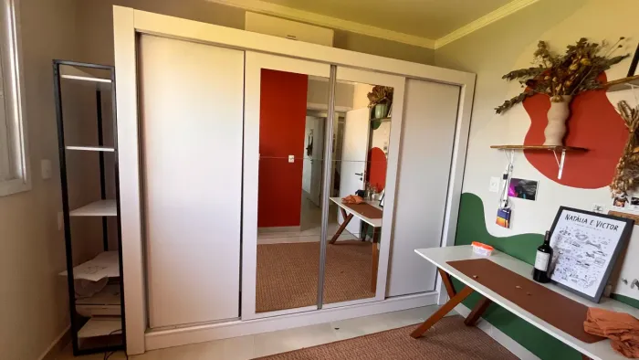 Guarda-Roupa Casal Madesa Alabama 4 Portas de Correr com Espelhos