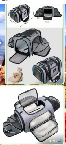 Bolsa de viagem pra pets.