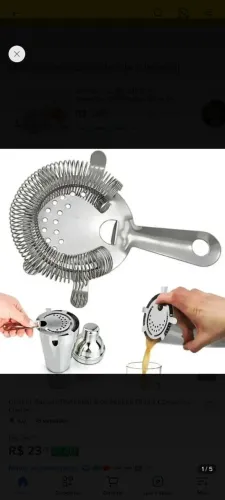 Coador para drinks profissional