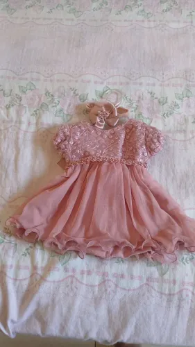 Vestido 0 a 6 mêses 