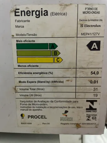 MICROONDAS ELECTROLUX