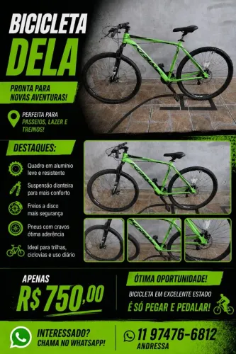 Bike novinha para uso de dia a dia