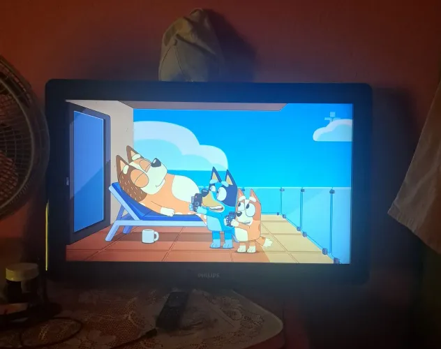 TV PHILIPS 32 DIGITAL TEM um trincadinho tipo fio de cabelo mais nao atrapalha em nada<br><br> S