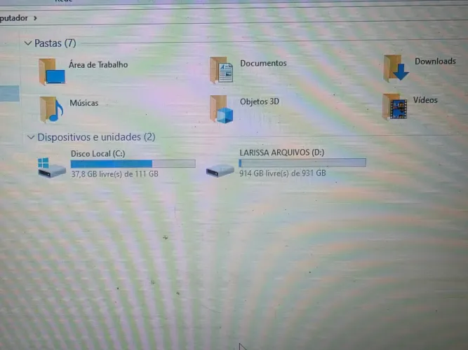 Notebook 1 Tb hd 128 gb ssd nvme Core i5 8gb ram Tela 15.6