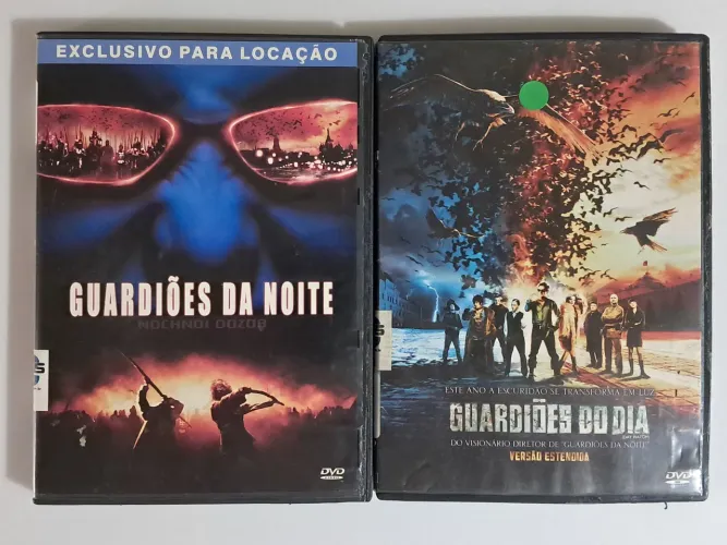 Combo 2 filmes dvd guardiões da noite e guardiões do dia mídia física originais