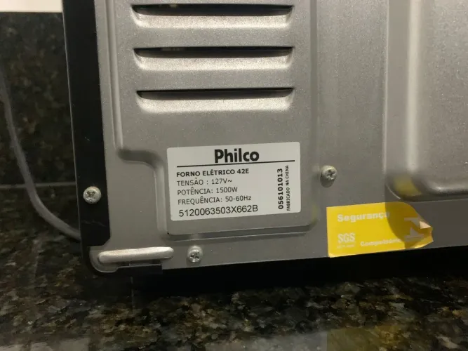 Forno elétrico 42e Philco 127W 