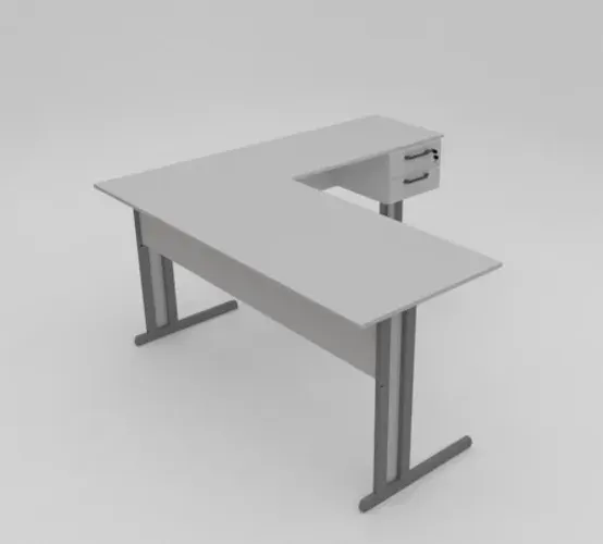 Mesa em L 1,20 x 1,50 - Com Gaveta