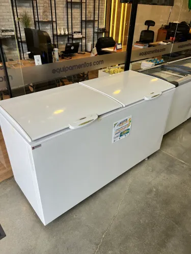 Freezer horizontal 532 litros 2 tampas Gelopar novo pronta entrega