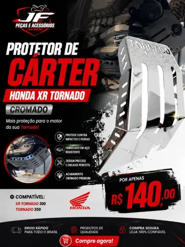 Protetor de cárter cromado