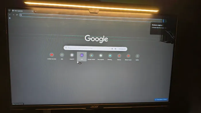 Vendo monitor Acer 24" 100hz com pequena avaria