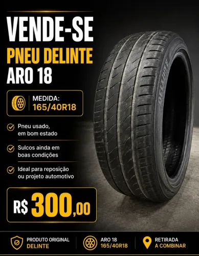 Vende-se pneu 165/40R18