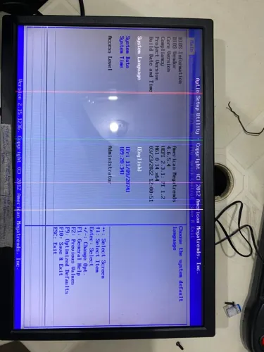 Monitor bluecase 19 polegadas com pequena avaria