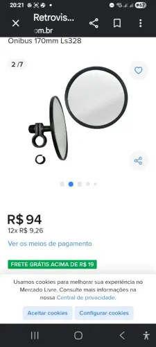 Kit(retrovisor auxiliar, lâmpada, óleo motor