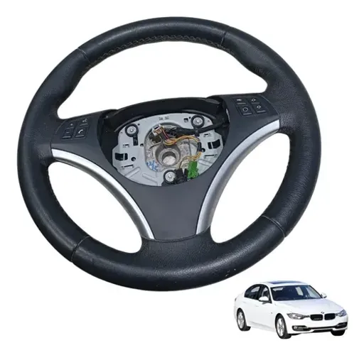 Volante Multifuncao Direcao Bmw 320i Turbo F30 2.0 2010 2012 Preto