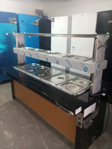 NZ. Buffet combinado AQUECIDO e REFRIGERADO 2 metros Gelopar 