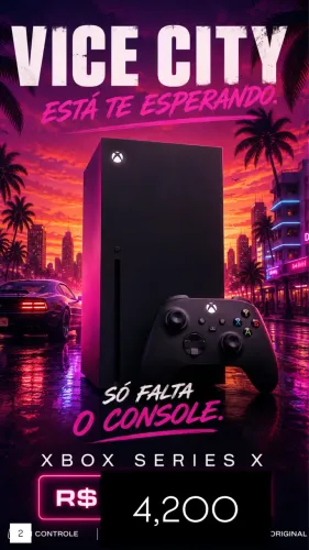 XBOX SERIES X - 2 CONTROLES - CAIXA E NOTA FISCAL