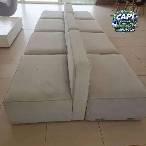 Limpeza profissional de estofados