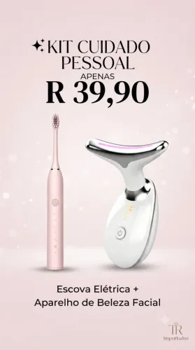 Kit Cuidado Pessoal - Escova Elétrica + Aparelho Facial - Novo - R$39,90