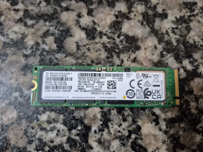 SSD M.2 NVMe Samsung 512GB (Saúde 98% - Excelente Estado)