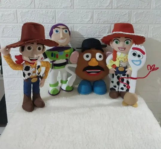 Amigos Toy Story em feltro