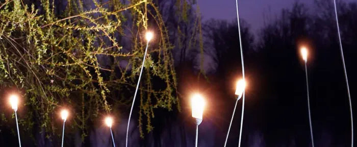 Conjunto luminárias de jardim importadas