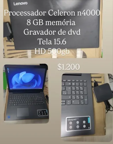Notebook Lenovo em perfeito estado 1.200